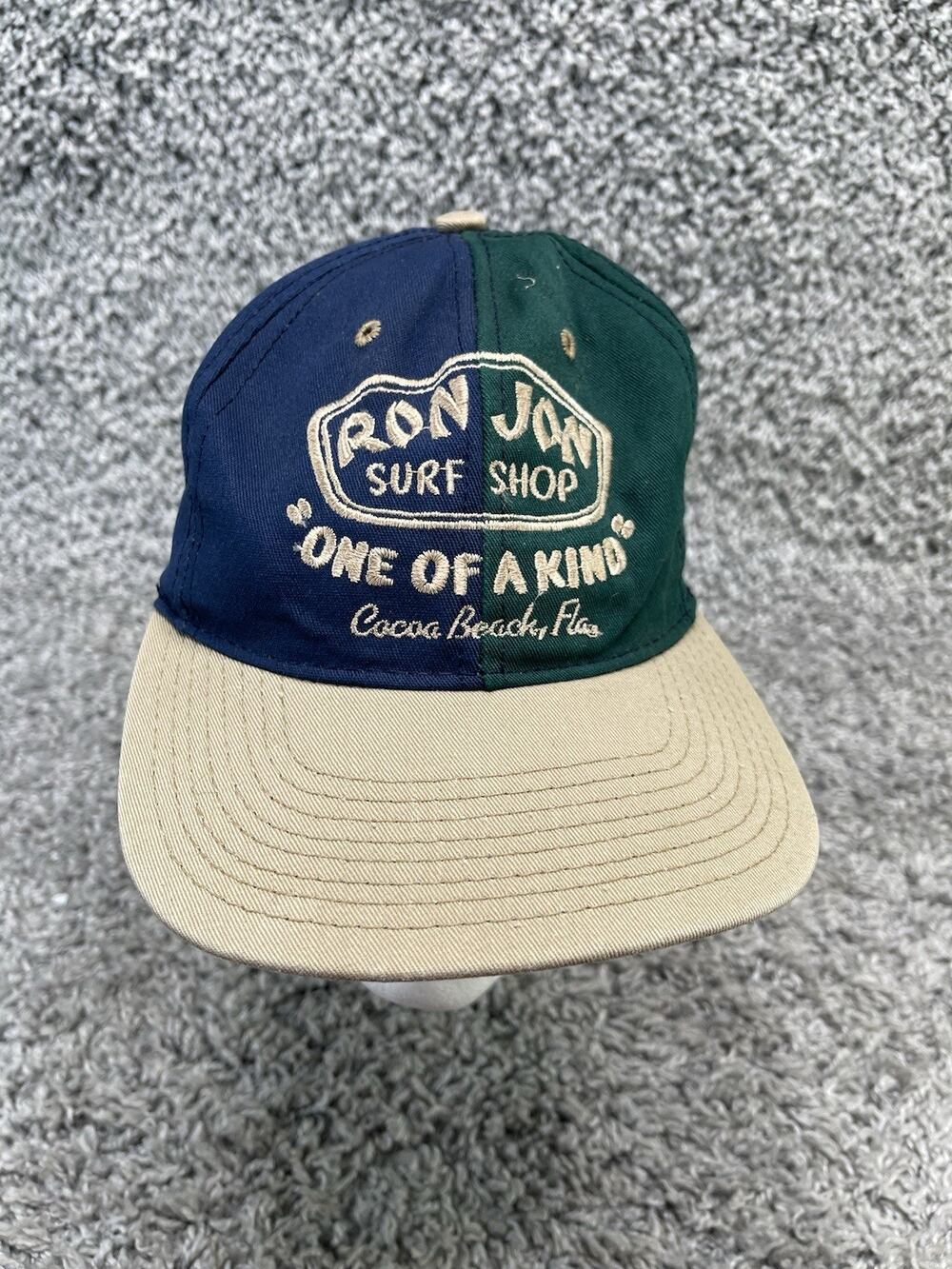 Ron Jon Surf Shop Hat Cap One Of A Kind Cocoa Beach Adjustable Blue Green Brown